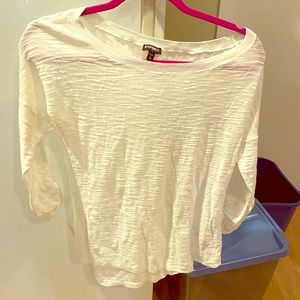 Lightweight, white sweater